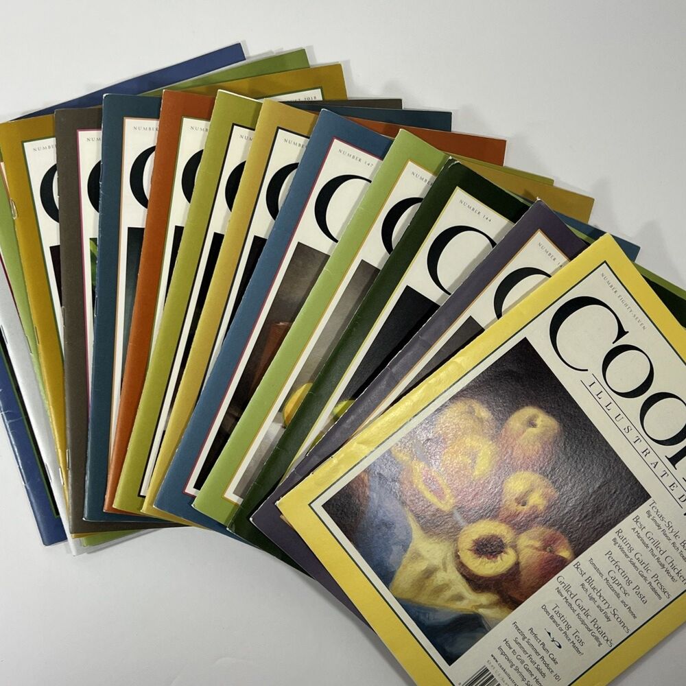 Cooks Illustrated - Lot of 14-  Back Issues - 2007-2019